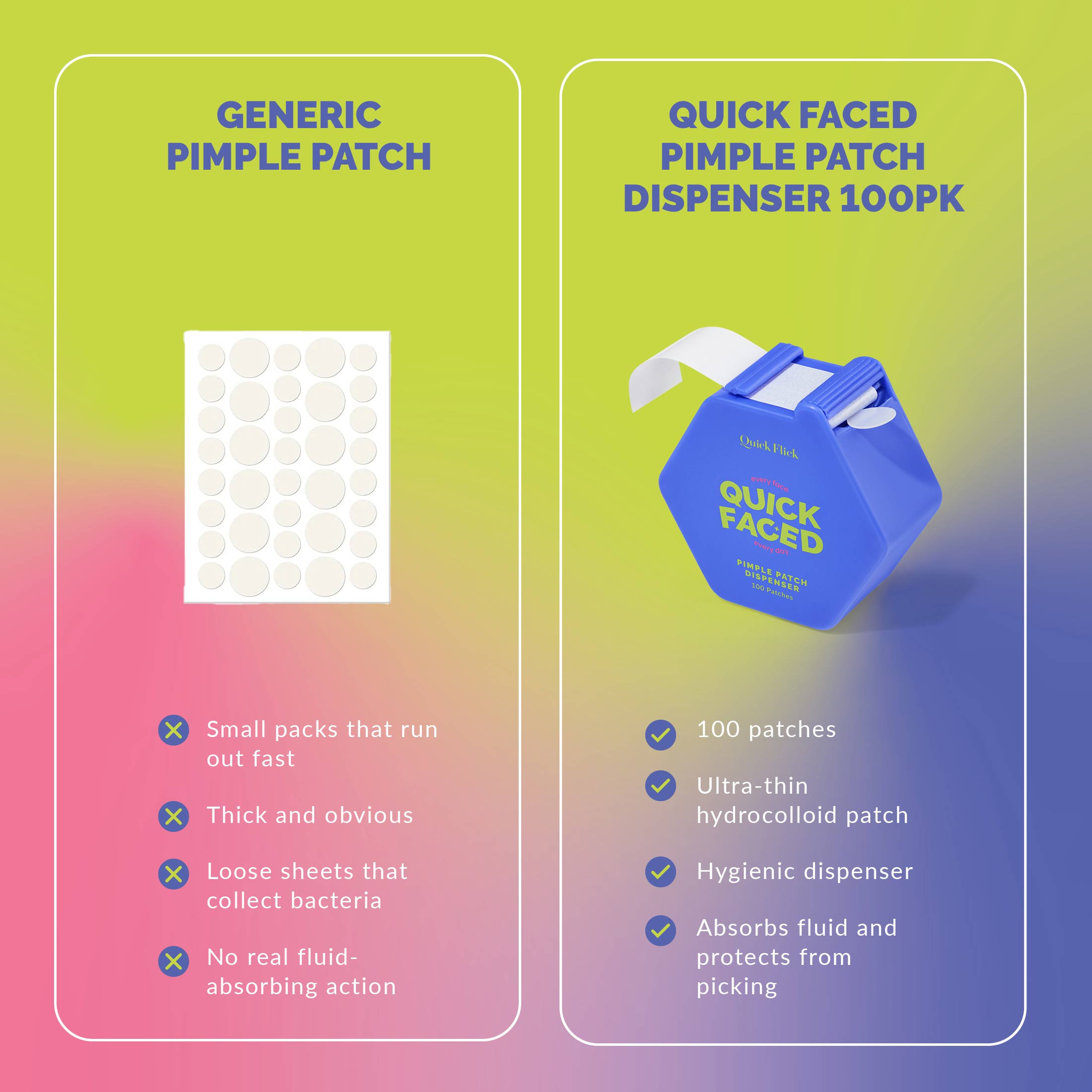 Pimple Patch Dispenser 100 Pack