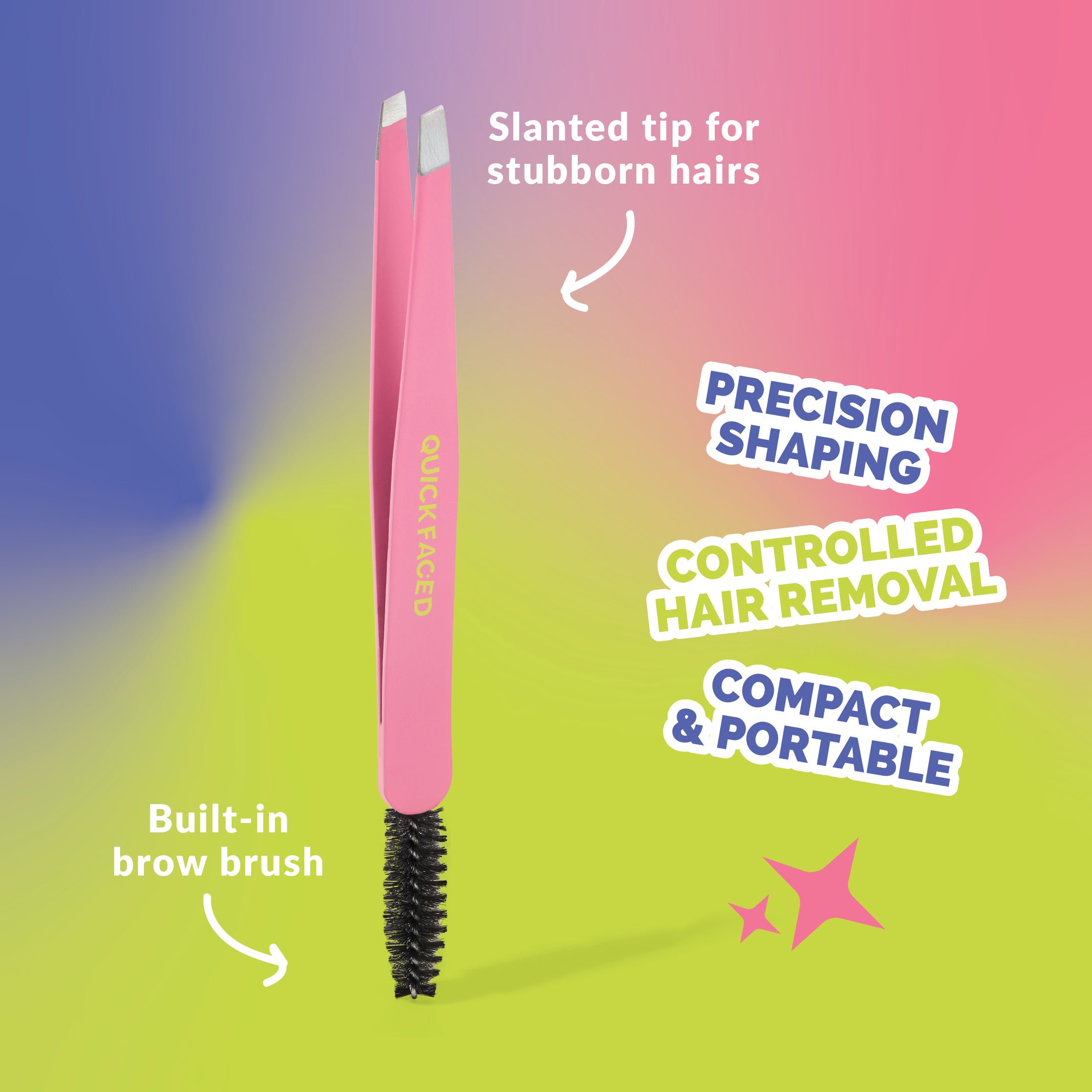 2 in 1 Precision Tweezers & Brush