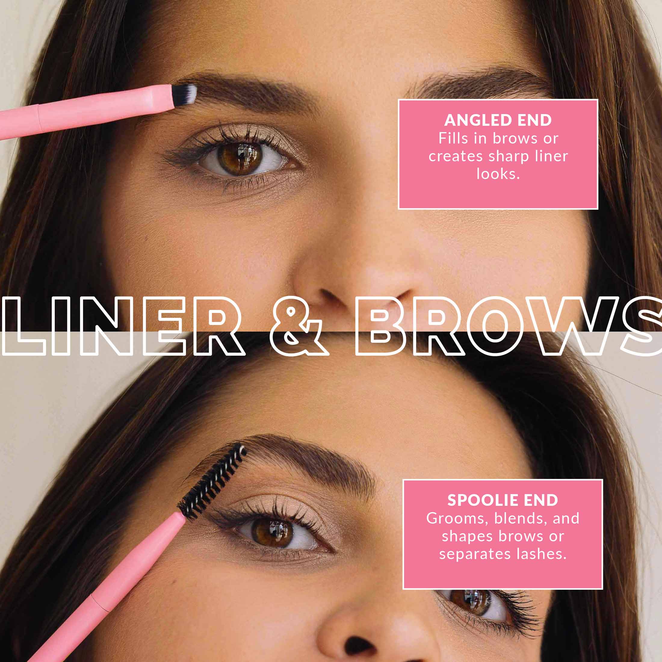 Double Sided Liner and Brow Brush