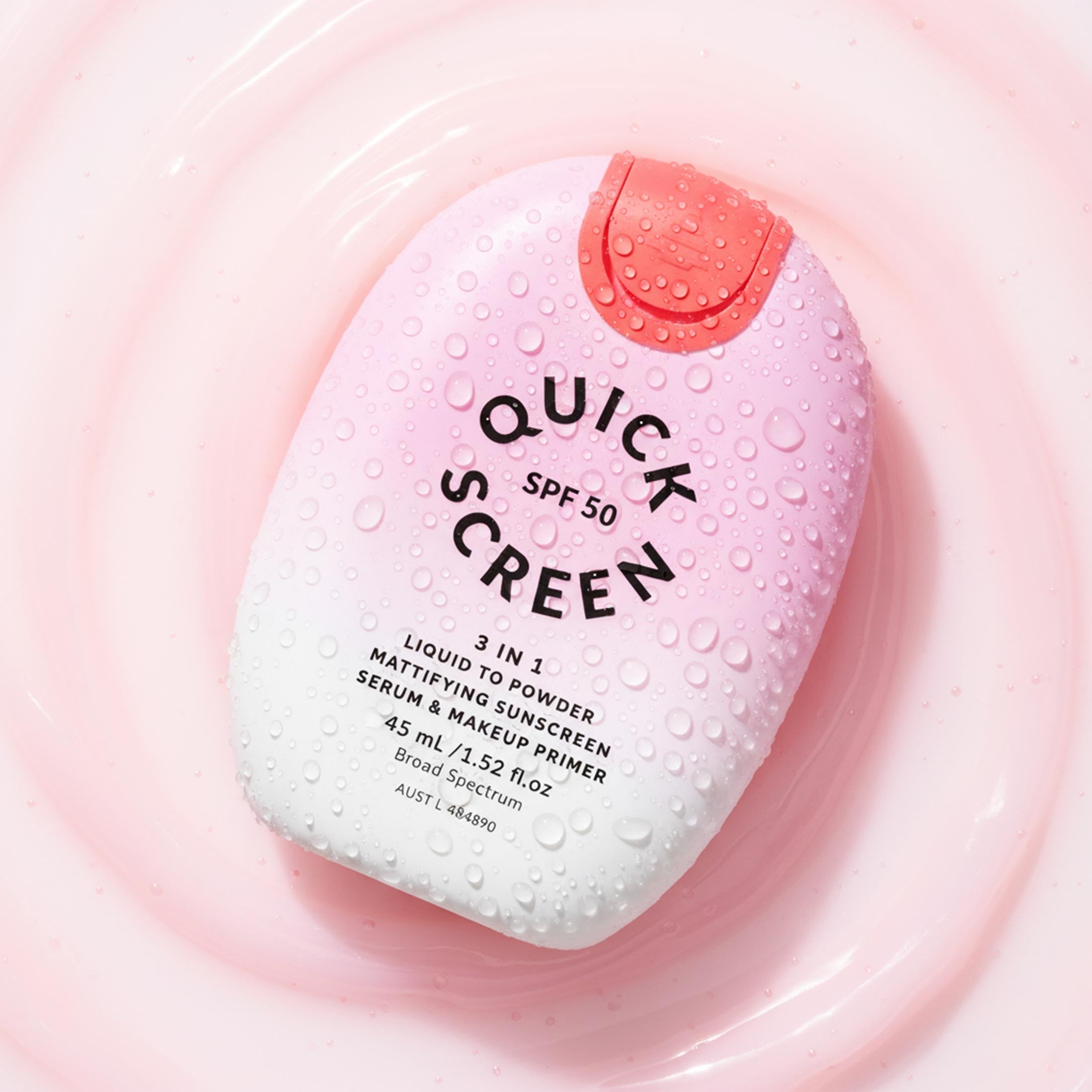 SPF50 Liquid to Powder Mattifying Serum & Primer - Watermelon