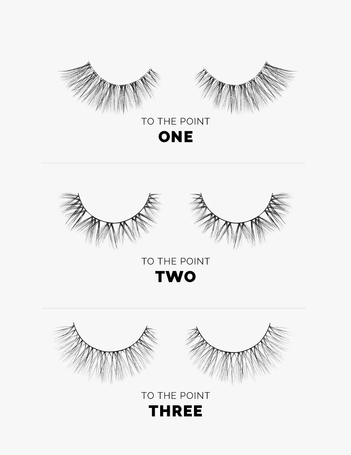 To The Point False Lashes | Three