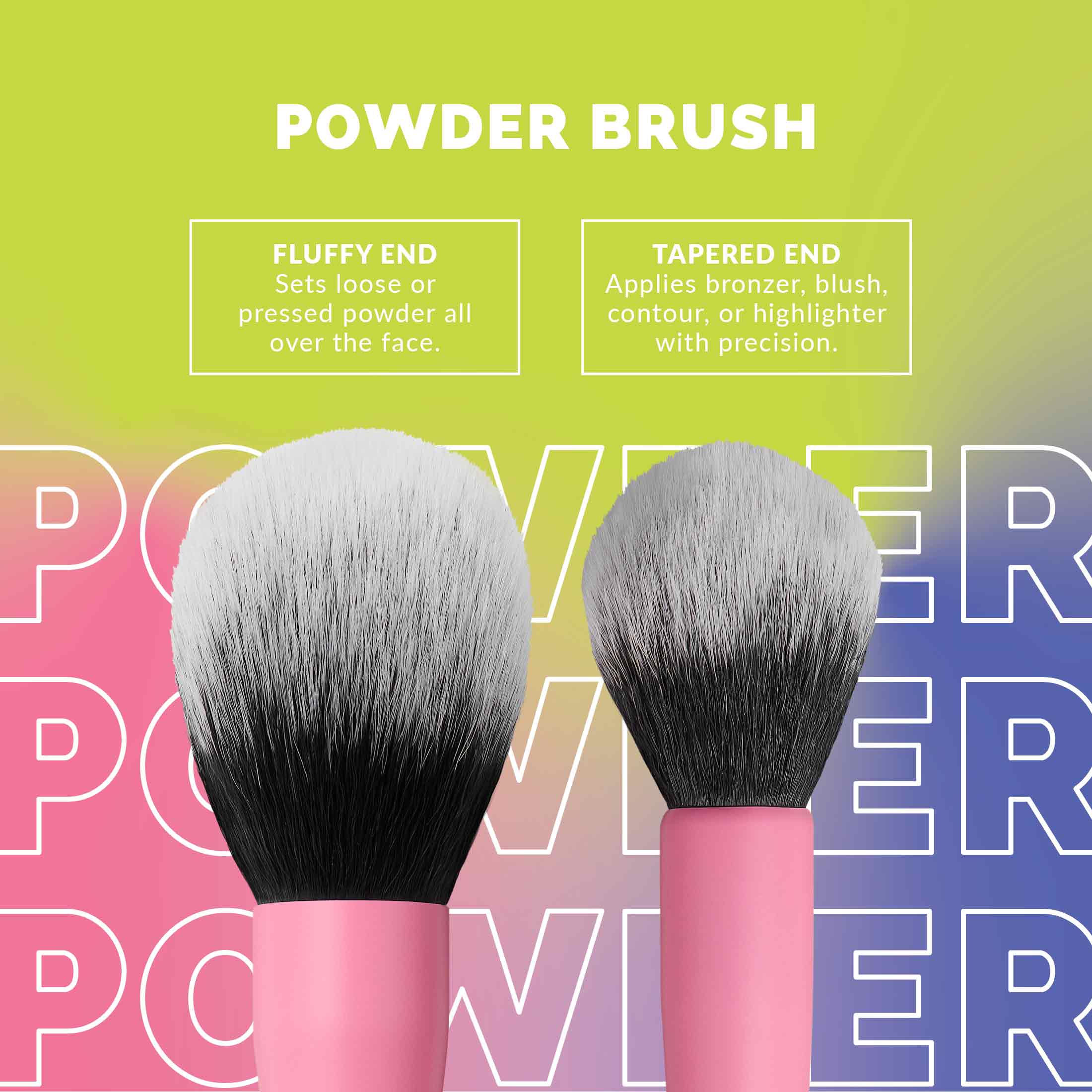 Double Sided Powder Brush