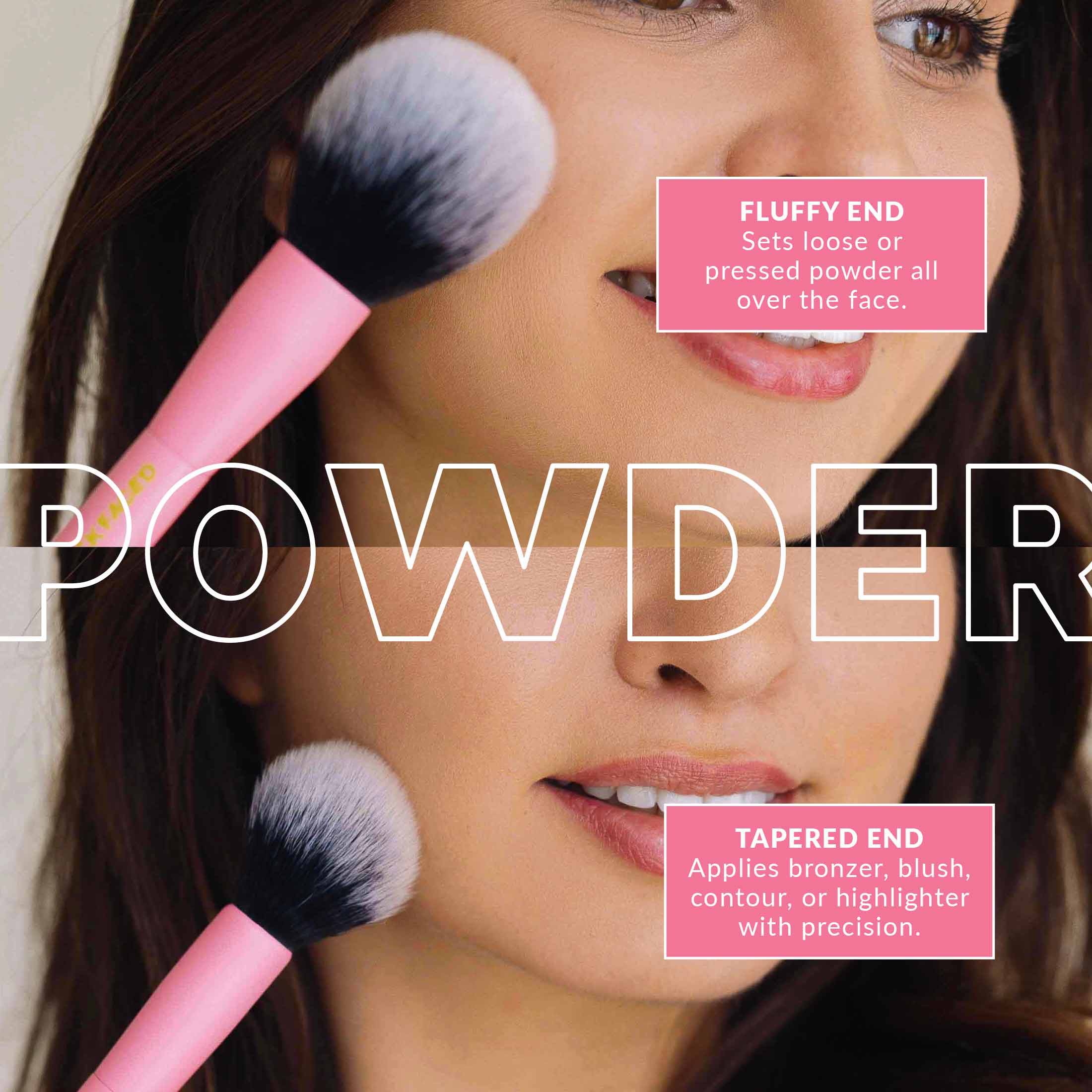 Double Sided Powder Brush