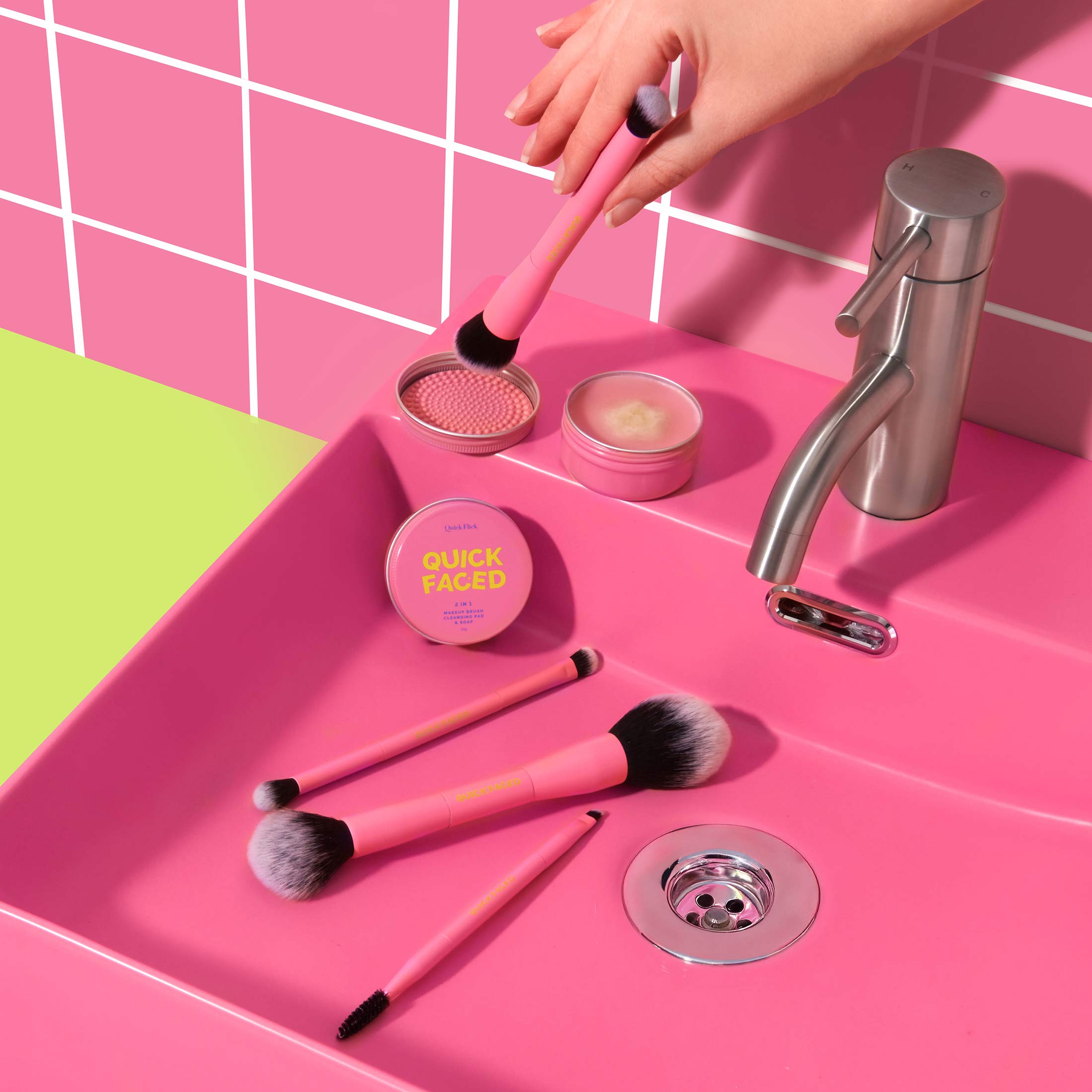 2 in 1 Makeup Brush Cleansing Pad and Soap