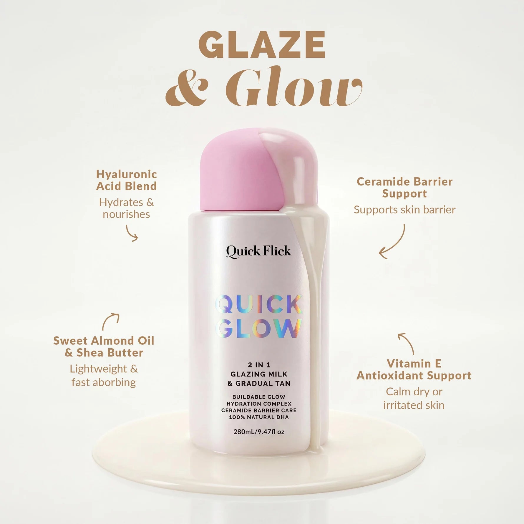 Glazing Self Tan Milk